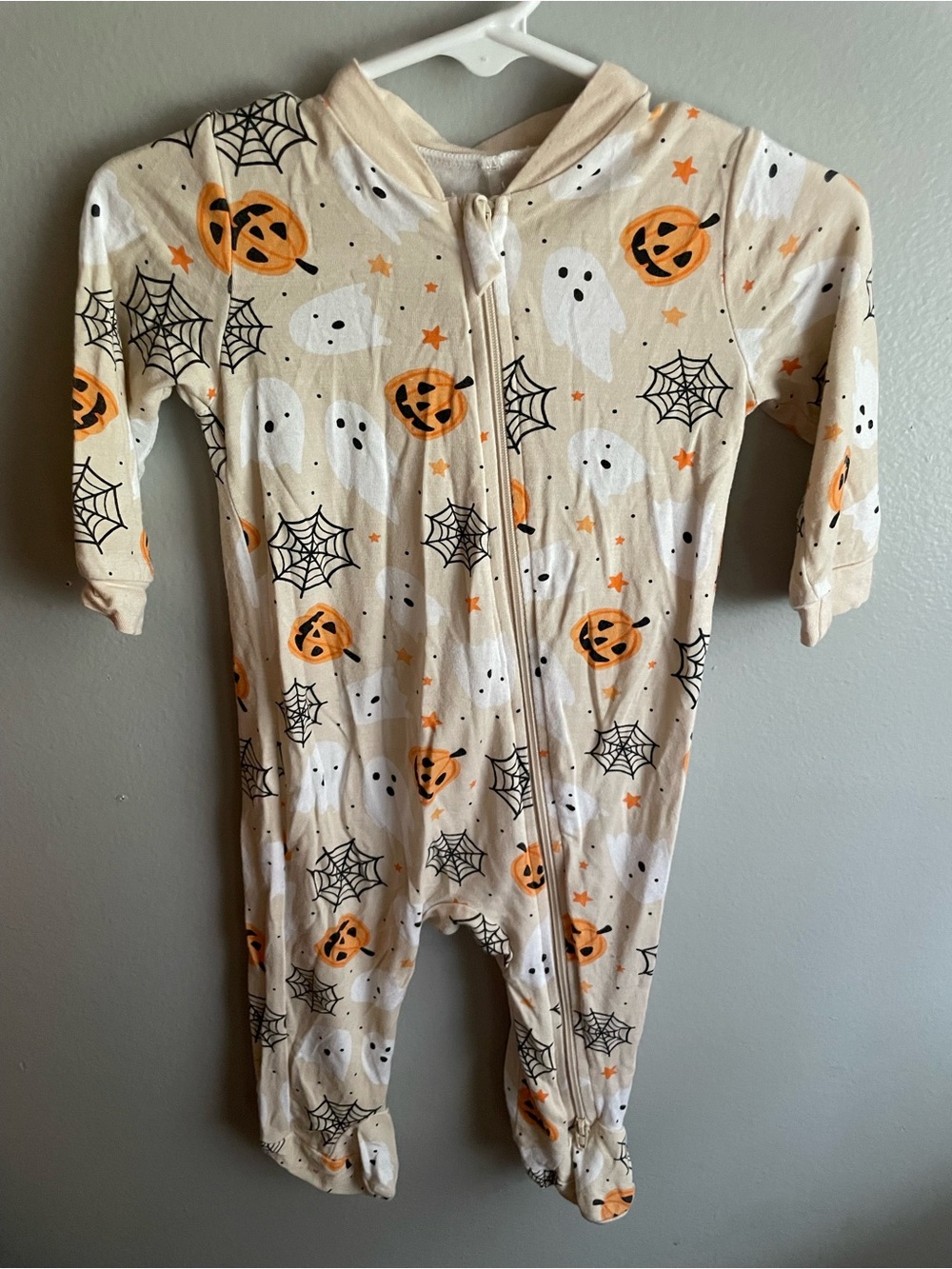 3/6 Months Milkberry Halloween Bamboo Footie